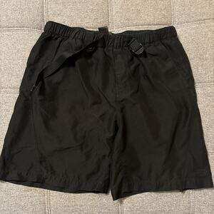 The north face black nylon shorts